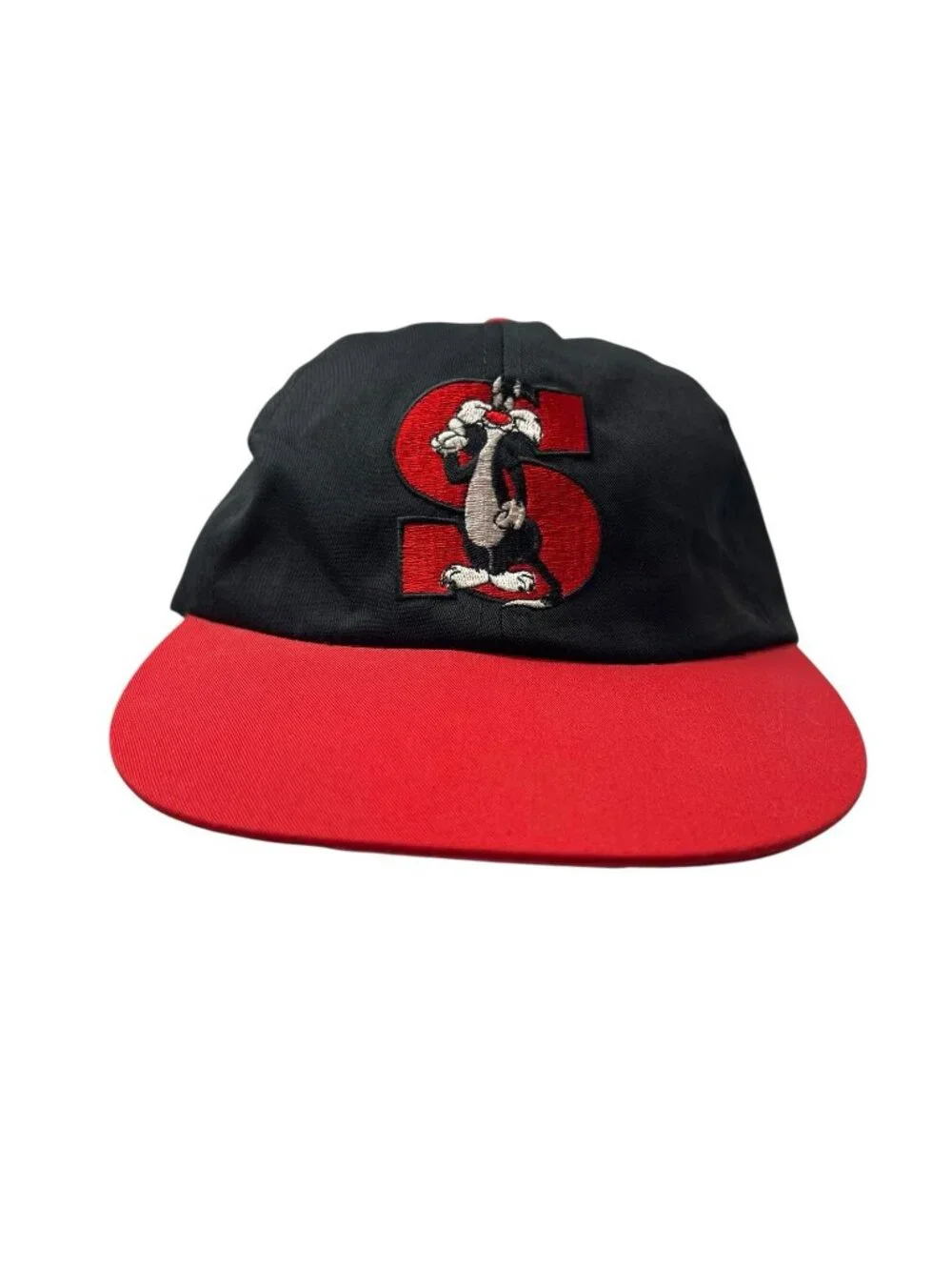 Sylvester the Cat Looney Tunes Vintage Hat Cap 1993 90's Dad Long Bill Strapback